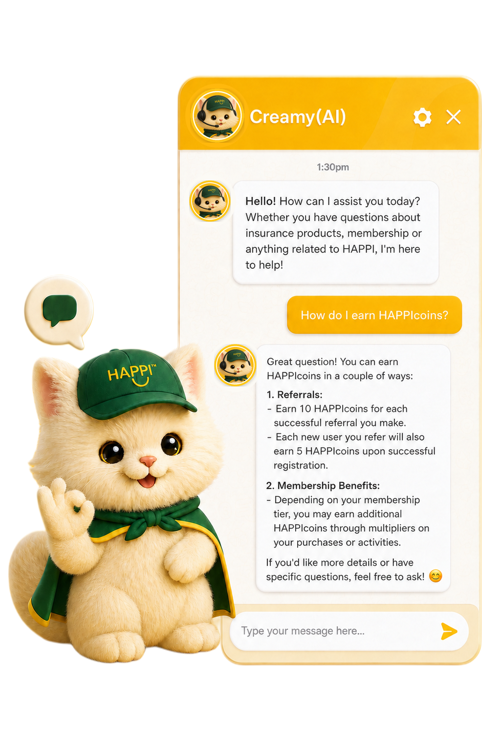Creamy AI assistant